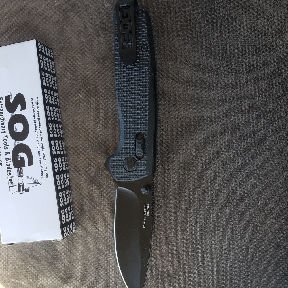SO Black Folding Knife